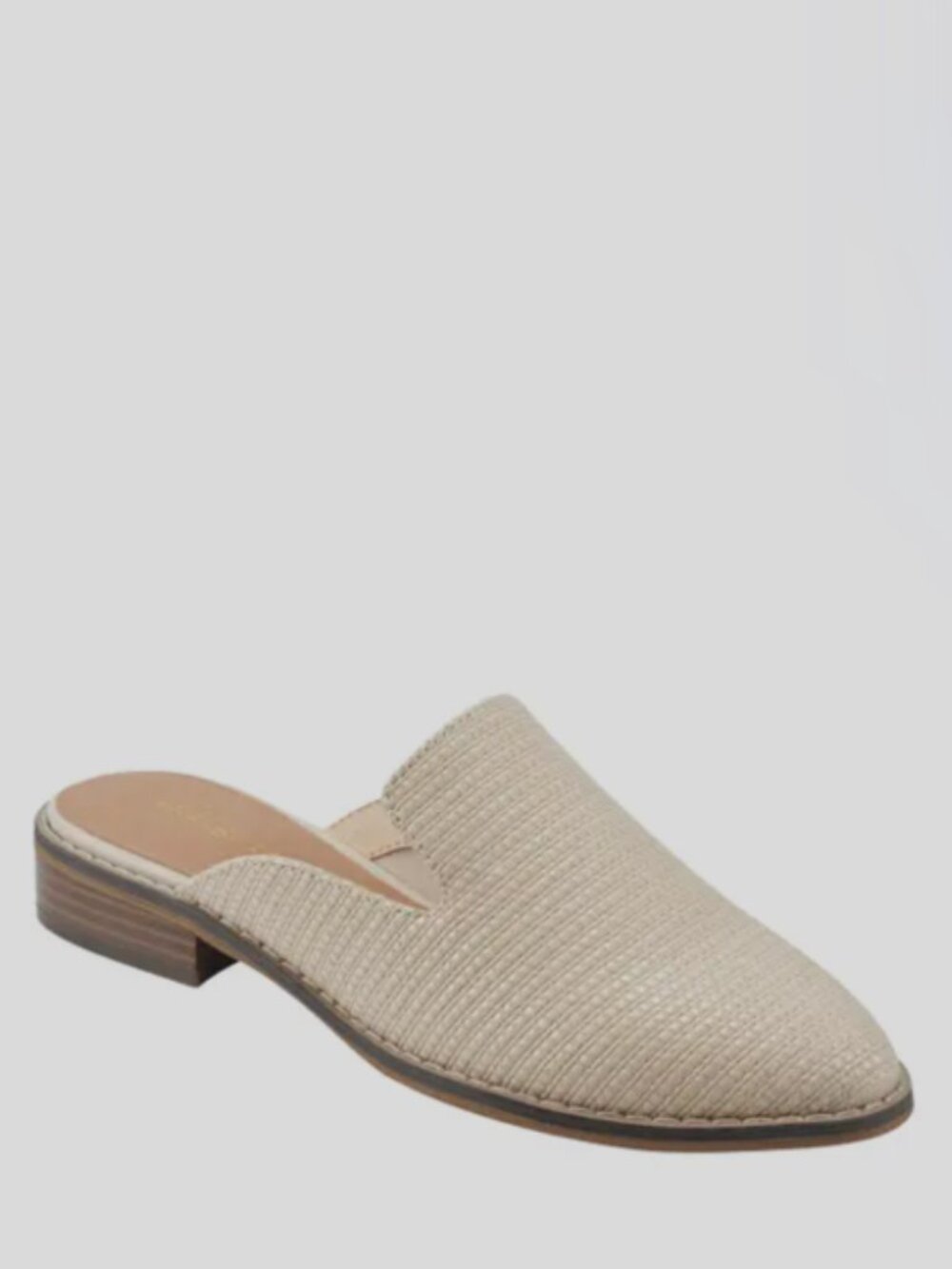 Indigo Hayes woven mule slide shoes
